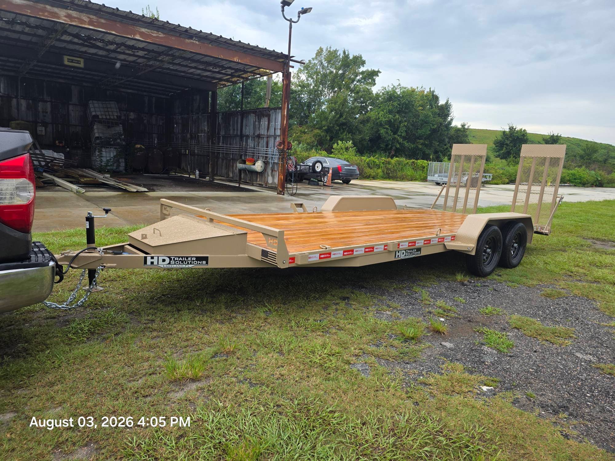 Car hauler trailer available for rent