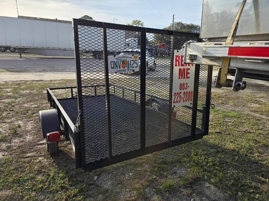 Single-axle utility trailer available for rent